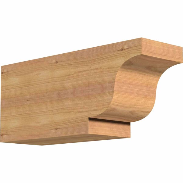 Ekena Millwork Newport Smooth Rafter Tail, Western Red Cedar, 5 1/2"W x 8"H x 18"L RFT06X08X18NEW00SWR - main